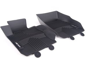 ES#2584703 - 82112317872 - All Weather Rubber Floor Mats - Black  - Rubber mats keep liquid from soaking in. - Genuine BMW - BMW