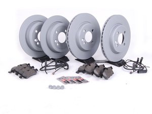 ES#2587595 - 34111502891KT11 - Front & Rear Brake Service Kit - Featuring Zimmermann rotors and ECS DD23 "Daily Driver" ceramic pads. - Assembled By ECS - MINI