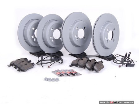 ES#2587595 - 34111502891KT11 - Front & Rear Brake Service Kit - Featuring Zimmermann rotors and ECS DD23 "Daily Driver" ceramic pads. - Assembled By ECS - MINI