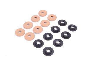 ES#1443709 - 955044800648D4 - Floor Mat Fasteners - Sand Beige - Set of 8 for front & rear mats - Genuine Porsche - Porsche