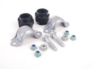 ES#2587247 - 4D0411327JKT2 - Front Sway Bar Installation Kit - Includes new bushings, brackets and hardware - Assembled By ECS - Audi