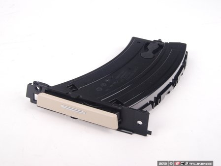 ES#258052 - 51459174143 - Left Dashboard Cup Holder Assembly - Cream Beige - Includes faceplate/cover - Genuine BMW - BMW