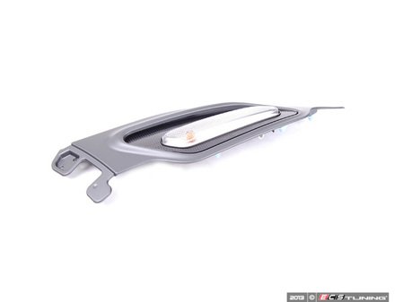 ES#2543400 - 51139806637 - Side Carrier Turn Signal Trim Black Checkered - Left - Mounts to the quarter panel location - Genuine MINI - MINI