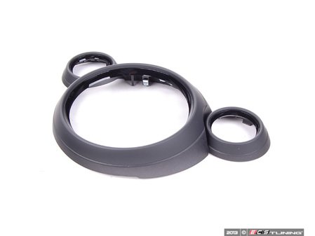 ES#2628551 - 51459810000 - Center Trim Ring - Piano Black - Located around the center insterment cluster - Genuine MINI - MINI