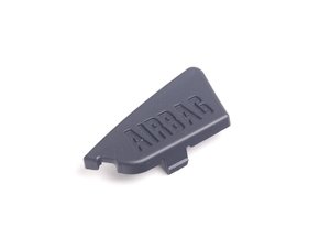 ES#114319 - 51438253024 - Right Side Airbag Trim Cover - Black - Snaps in place, "AIRBAG" inscription - Genuine BMW - BMW
