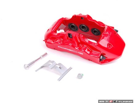 ES#1446167 - 95535142161 - Front Brake Caliper - Red - Left side fitment - Genuine Porsche - Porsche