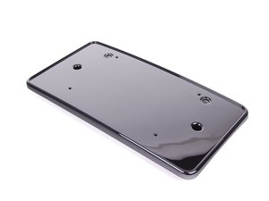 ES#2557315 - 8T0807285MT94 - RS5 License Plate Bracket - Gloss Black - License plate holder for RS5 facelift (2013) and up grilles - Genuine Volkswagen Audi - Audi