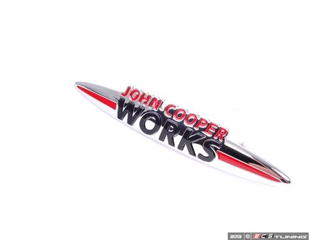ES#253375 - 51117232803 - JCW Front Grille Badge - For JCW models and JCW tuning kits - Genuine MINI - MINI