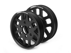 ES#2661260 - 002744ECS01KT - ECS Lightweight Pulley Kit - Black - (NO LONGER AVAILABLE) - Includes our new lightweight crank and power steering pulleys to help your engine realize its full potential - ECS - 