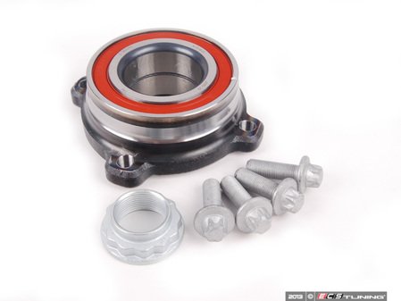 ES#2592646 - 33411095652KT1 - Rear Wheel Bearing Kit - Priced Each - Contains wheel bearing, axle nut, and bolts. - Assembled By ECS - BMW