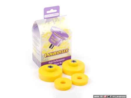 ES#2651636 - PFR5-115x2 - Performance Polyurethane Rear Shock Top Bushing Set - A firmer feel over stock for better handling characteristics, if you have aftermarket shocks/coilovers you might have to use their sleeve and use just the rubber inserts - Powerflex - MINI