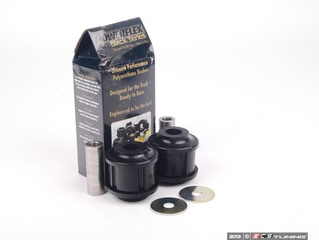 ES#2652004 - PFF5-501BX2 - Polyurethane Front control Arm Bushing Set - Rear position - Improves handling and control; upgrade to a more engaging driving experience. Also referred to as thrust arm or traction strut bushing. Found in rear position front control arm. - Powerflex Black Series - BMW