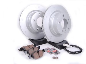 ES#2649789 - 34216855005KT - Rear Brake Service Kit - Featuring Zimmermann rotors and ECS DD23 "Daily Driver" ceramic pads. - Assembled By ECS - BMW