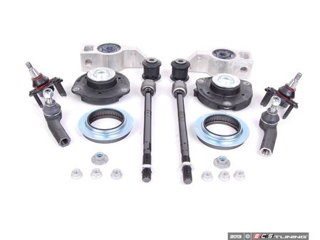 ES#2601875 - 1K0498331BKT2 - Front Suspension Refresh Kit - Stage 2 - Includes tie rods, strut mounts, ball joints and Control Arm Mounts and front control arm bushings - Assembled By ECS - Volkswagen