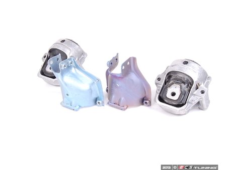 ES#3618303 - 8R0198381LKT - Engine Mount - Set Of Two - Set of engine mounts and retaining plates - Genuine Volkswagen Audi - Audi
