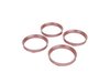 ES#2635457 - AP731666KT - 73.1-66.6 Hub Centric Rings - Set Of Four - Plastic 73.1mm to 66.6mm hub centric rings for proper wheel fitment - ECS - Audi