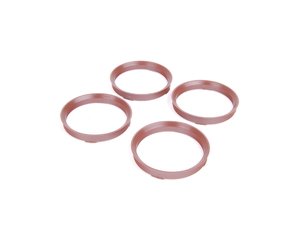 ES#2635457 - AP731666KT - 73.1-66.6 Hub Centric Rings - Set Of Four - Plastic 73.1mm to 66.6mm hub centric rings for proper wheel fitment - ECS - Audi