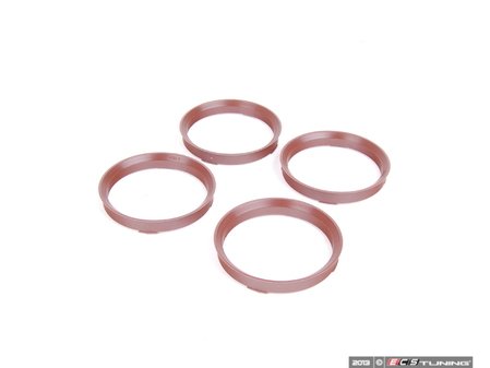 ES#2635457 - AP731666KT - 73.1-66.6 Hub Centric Rings - Set Of Four - Plastic 73.1mm to 66.6mm hub centric rings for proper wheel fitment - ECS - Audi