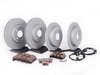 ES#2594877 - 34116858652KT11 - Front & Rear Brake Service Kit - Featuring Zimmerman rotors and ECS DD23 Daily Driver ceramic pads - Assembled By ECS - MINI