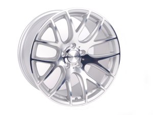 ES#2738389 - 3S1880C890CKT - 18" 0.01 - Set Of Four - 18"x8.5" / 18"x9.5" ET35 5x100 - Silver/Cut - 3SDM - Audi Volkswagen