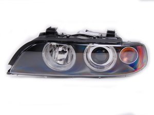 ES#172673 - 63126902517 - Halogen Headlight Assembly - Left - Halogen headlight with genuine BMW angel eyes. Clear cover over turn signal bulb - Genuine BMW - BMW