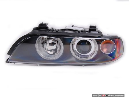 ES#172673 - 63126902517 - Halogen Headlight Assembly - Left - Halogen headlight with genuine BMW angel eyes. Clear cover over turn signal bulb - Genuine BMW - BMW