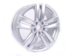 ES#2143672 - 3AA601025H88Z - 18" Kansas - Priced Each  - 18"x8" ET44 5x112 - Diamond Silver - Genuine Volkswagen Audi - Volkswagen