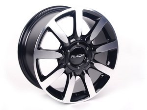 ES#2652314 - 605-1KT - 17" Style 605 Wheels - Set Of Four - (NO LONGER AVAILABLE) - 17"x7.5" ET40 5x112/5x100 - Black/Machined Face - Alzor - 