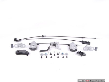 ES#4691110 - 51238208442aKT - Hood Release Kit - Everything you need to service your hood release system including hardware - Assembled By ECS - BMW
