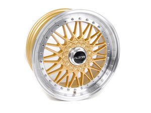 ES#2695693 - 010-21MK5 - 18" Style 010 Wheels - Set Of Four - (NO LONGER AVAILABLE) - 18"x9" ET30 5x112 - Gold with 1.5" Machined Lip - Alzor - 