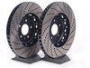 ES#4525 - B7A4S1F2PRXS -  Front Big Brake Kit - Stage 1 - 2-Piece Cross-Drilled & Slotted Rotors (345x30) - Upgrade to the stopping power of the Audi S4 - ECS - Audi