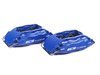 ES#260944 - 1K0698304 - Front Big Brake Kit - Stage 3 - 2-Piece Cross-Drilled & Slotted Rotors (332x32) - (NO LONGER AVAILABLE) - Featuring ECS 4-piston brake calipers, caliper brackets, Hawk HPS pads, drilled and slotted semi-floating two-piece rotors, Exact-Fit stainless steel lines and hardware - ECS - 
