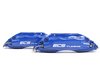ES#260944 - 1K0698304 - Front Big Brake Kit - Stage 3 - 2-Piece Cross-Drilled & Slotted Rotors (332x32) - (NO LONGER AVAILABLE) - Featuring ECS 4-piston brake calipers, caliper brackets, Hawk HPS pads, drilled and slotted semi-floating two-piece rotors, Exact-Fit stainless steel lines and hardware - ECS - 