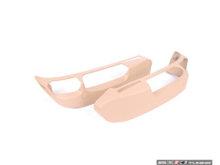 ES#137827 - 52107057991 - Seat Trim Cover - Left - Outer trim panel covering manual seat controls - Sandbeige - Genuine BMW - BMW