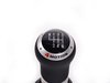ES#2137145 - 1J0711113CRQHU - Shift Knob With Boot - R32 With Silver Stitching - (NO LONGER AVAILABLE) - Black leather shift knob and black leatherette boot with silver stitching and aluminum trim ring for 6-speed manual - Genuine Volkswagen Audi - 