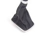 ES#2137145 - 1J0711113CRQHU - Shift Knob With Boot - R32 With Silver Stitching - (NO LONGER AVAILABLE) - Black leather shift knob and black leatherette boot with silver stitching and aluminum trim ring for 6-speed manual - Genuine Volkswagen Audi - 