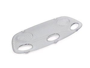ES#1495029 - 99663215100 - Front Dome Light lens  - Mounts in the center of the headliner, oval shaped - Genuine Porsche - Porsche