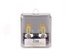 ES#2526576 - ZZH8BSPYa -  H8 Pure Yellow Bulb - Pair - Similar to 3000k HID color, increase intensity & visual appeal with a yellow hue - ZiZa - Audi BMW Volkswagen MINI Porsche
