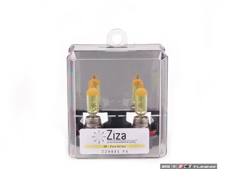 ES#2526576 - ZZH8BSPYa -  H8 Pure Yellow Bulb - Pair - Similar to 3000k HID color, increase intensity & visual appeal with a yellow hue - ZiZa - Audi BMW Volkswagen MINI Porsche