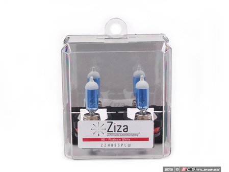 ES#2221180 - zzh8bspw -  H8 Platinum White Bulb - Pair (35W) - Similar to 7500k HID color, increase intensity & visual appeal with a blue hue - ZiZa - Audi BMW Volkswagen MINI Porsche