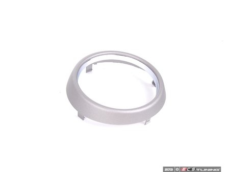 ES#2159838 - 51169808182 - Shifter Trim Ring - Anthracite / Chrome - Located around the center console shifter - Genuine MINI - MINI