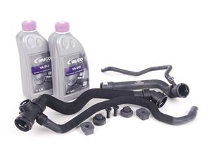ES#2587710 - 8E0121049NKT1 - Radiator Installation Kit With Hoses - Everything you need to install a new radiator in your Audi - Assembled By ECS - Audi