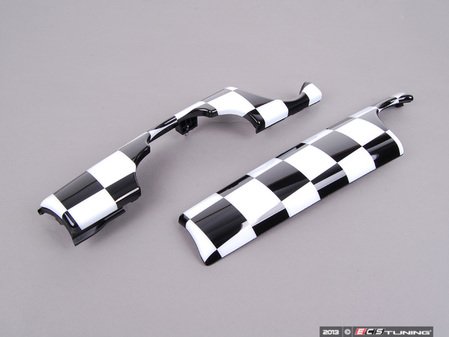 ES#2593141 - 51470420553KT2 - Interior Trim Kit - Checkered Dash - Add a sporty checker pattern to your dash - Genuine MINI - MINI