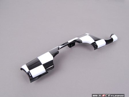 ES#120799 - 51470420553 - Dash Trim Checkered - Left - Add a sporty checker pattern to your dash - Genuine MINI - MINI
