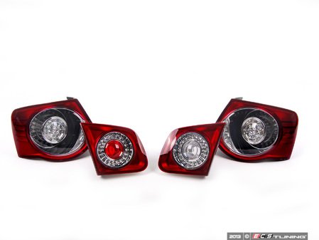 ES#1306715 - 3591LTNL10029 - European Dark Cherry LED Tail Light Set - Dark red European style LED tail lights for your MKV Jetta - ZiZa - Volkswagen