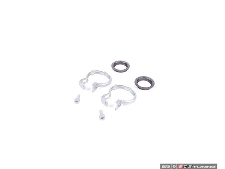 ES#2574925 - 8E0898380 - Heater Core Pipe Gasket Set - Includes the necessary gaskets and clamps for your new heater core - ACM - Audi Volkswagen