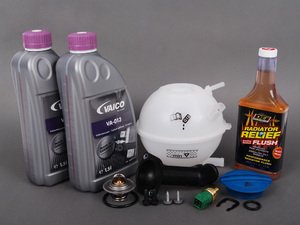 ES#2652248 - 06A121121CKT4 - Cooling System Refresh Kit - Level 2 - Replace your thermostat, temp sensors, and expansion tank after performing a proper coolant system flush! - Assembled By ECS - Audi
