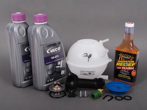 ES#2680927 - 1J0121403BKT3 - Cooling System Refresh Kit - Level 2 - Replace your thermostat, temp sensors, and expansion tank after performing a proper coolant system flush! - Assembled By ECS - Audi