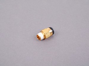 ES#1895478 - 21853 - Straight Fitting - Priced Each  - Straight male airline fitting - 1/4" NPT x 3/8" Tube - Air Lift - Audi BMW Volkswagen Mercedes Benz MINI Porsche