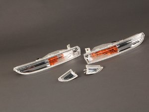 ES#1843985 - 3c8998001 - Turn Signal Set - Clear - Replaces those amber turn signals with European Spec clear units - Genuine Volkswagen Audi - Volkswagen